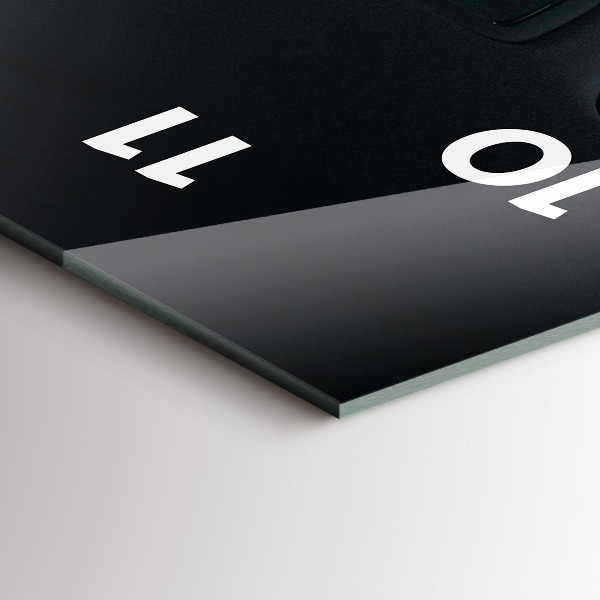 Reloj de cristal vertical Coche en Tokio - espejomat.es