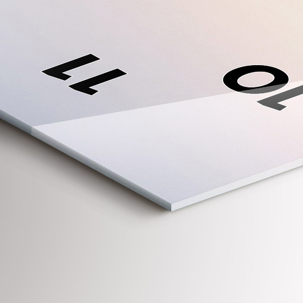 Reloj de cristal vertical Panorama de Varsovia - espejomat.es