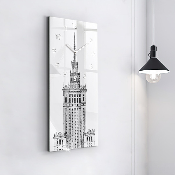 Reloj de cristal vertical Palacio de Cultura y Ciencia - espejomat.es