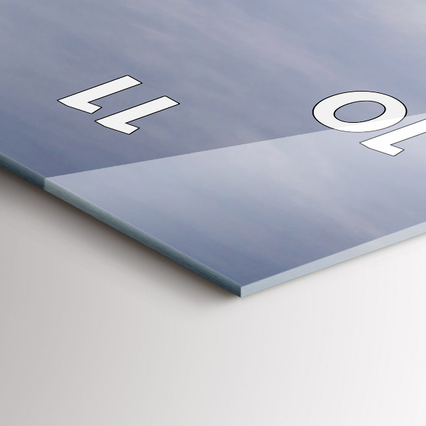 Reloj de cristal vertical Surfista en Barcelona - espejomat.es