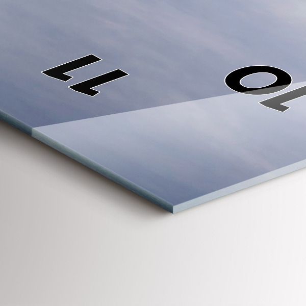 Reloj de cristal vertical Surfista en Barcelona - espejomat.es