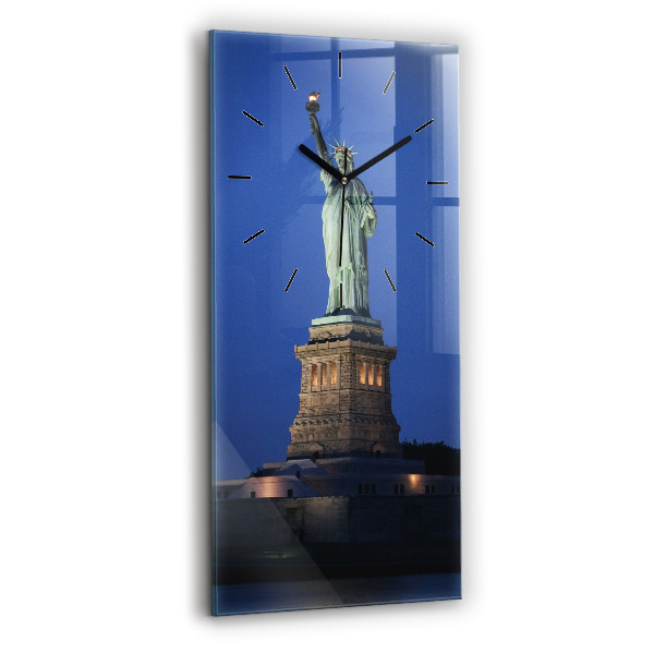 Reloj de vidrio vertical Estatua de la Libertad en Nueva York - espejomat.es