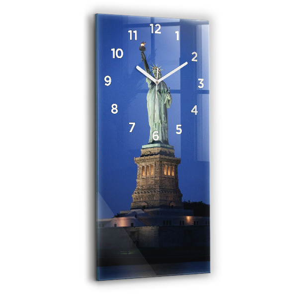 Reloj de vidrio vertical Estatua de la Libertad en Nueva York - espejomat.es