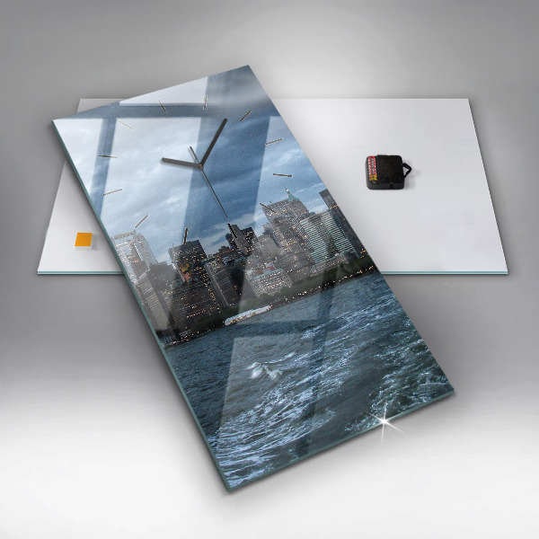 Reloj vertical Panorama de Nueva York - espejomat.es