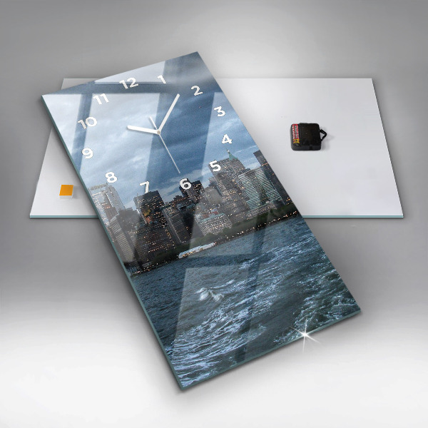 Reloj vertical Panorama de Nueva York - espejomat.es