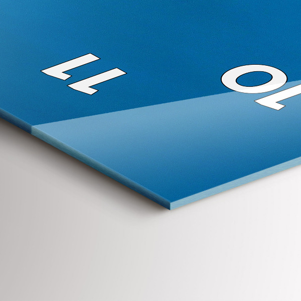 Reloj de vidrio vertical Tower Bridge Londres de noche - espejomat.es