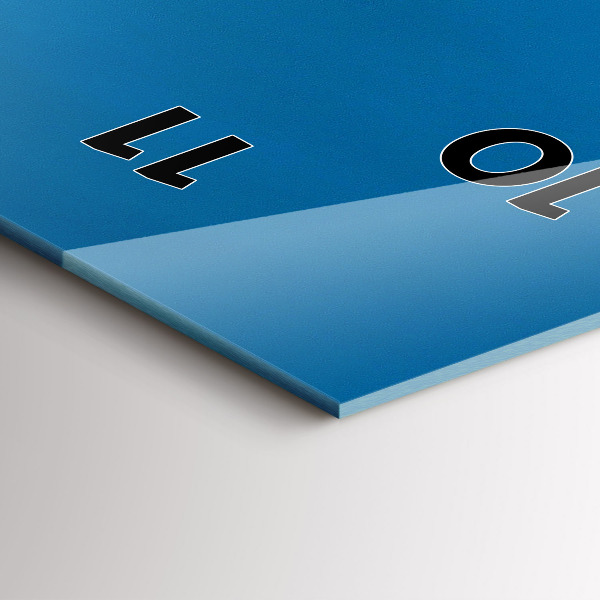 Reloj de vidrio vertical Tower Bridge Londres de noche - espejomat.es