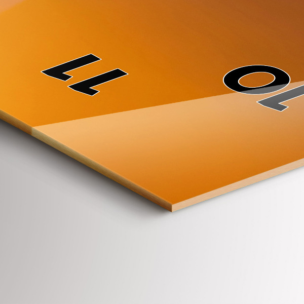 Reloj de cristal vertical Torre Eiffel iluminada - espejomat.es