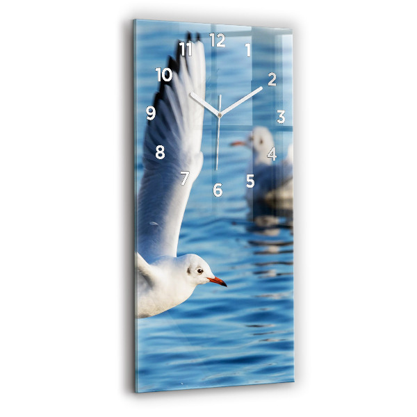 Reloj de cristal vertical Gaviotas en Gdynia - espejomat.es