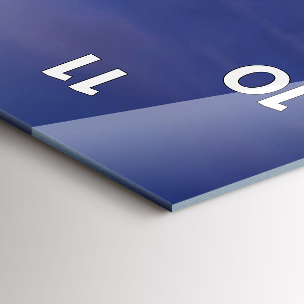 Reloj de cristal vertical Muelle en el mar Báltico - espejomat.es