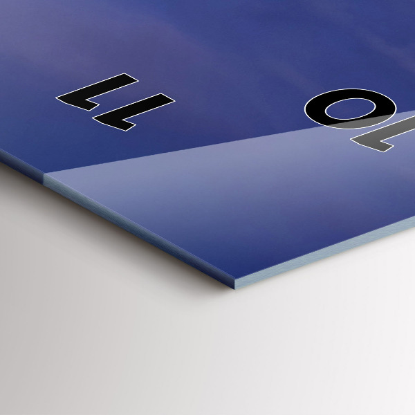 Reloj de cristal vertical Muelle en el mar Báltico - espejomat.es