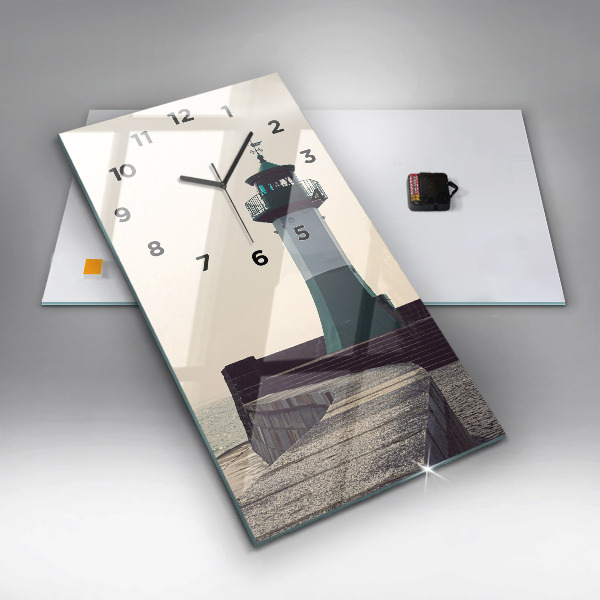 Reloj vertical Faro y mar - espejomat.es