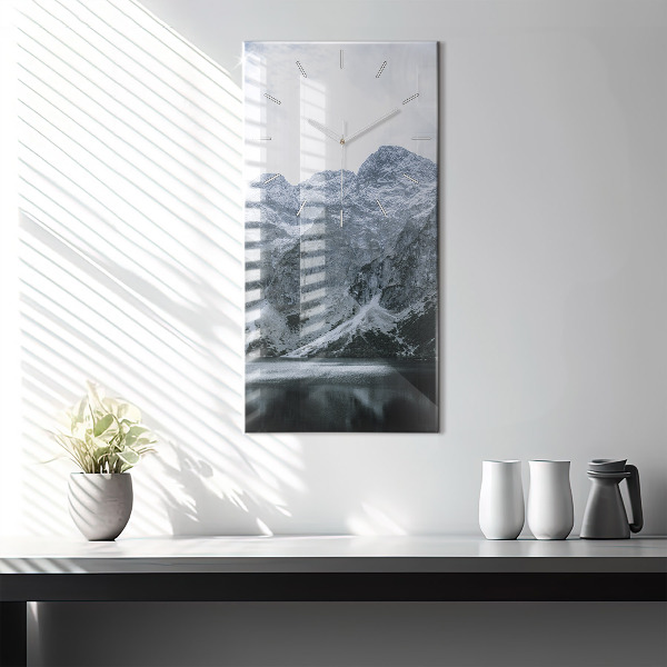 Reloj de vidrio vertical Morskie Oko en los montes Tatra - espejomat.es
