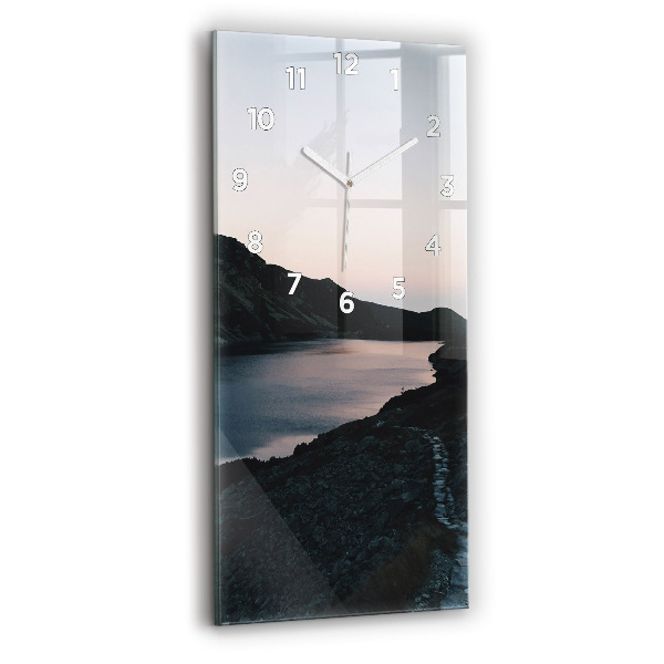 Reloj vertical Lago y montañas - espejomat.es