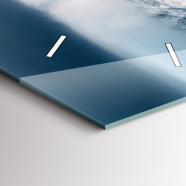 Reloj de vidrio vertical Panorama invernal de los Tatras - espejomat.es