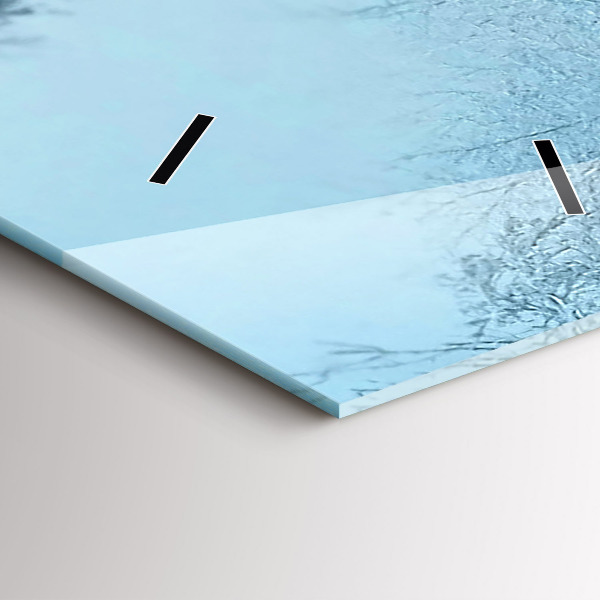 Reloj de cristal vertical Ciervos en las vías - espejomat.es