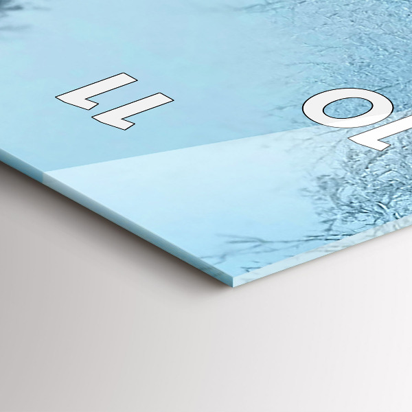 Reloj de cristal vertical Ciervos en las vías - espejomat.es