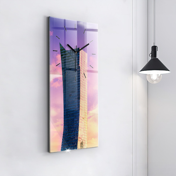 Reloj vertical Rascacielos en Varsovia - espejomat.es