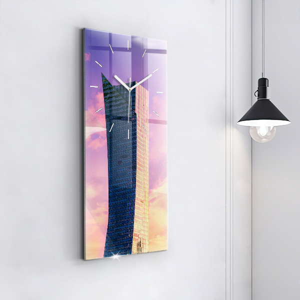 Reloj vertical Rascacielos en Varsovia - espejomat.es