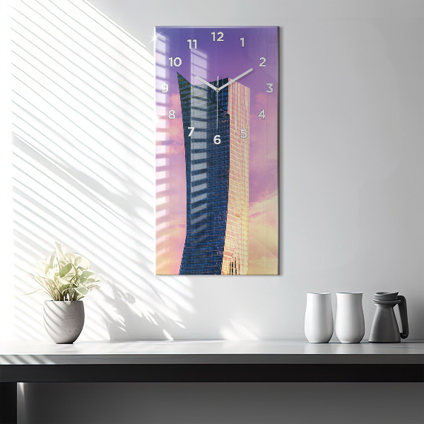 Reloj vertical Rascacielos en Varsovia - espejomat.es