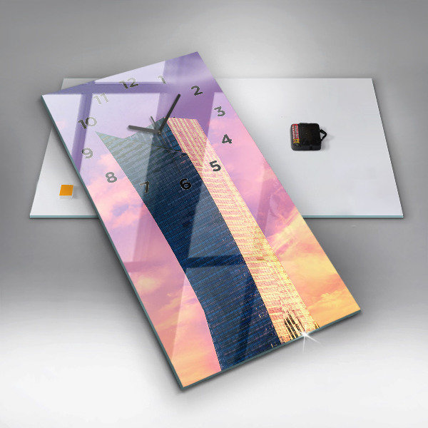 Reloj vertical Rascacielos en Varsovia - espejomat.es