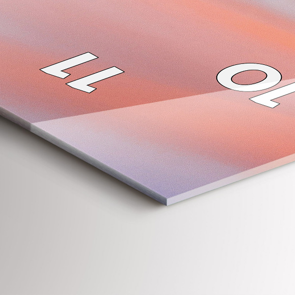 Reloj de vidrio vertical Lago a vista de pájaro - espejomat.es