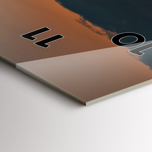 Reloj vertical Girasoles en un prado - espejomat.es