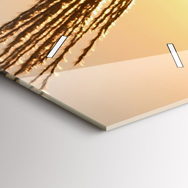 Reloj de vidrio vertical Trigo en la hora dorada - espejomat.es