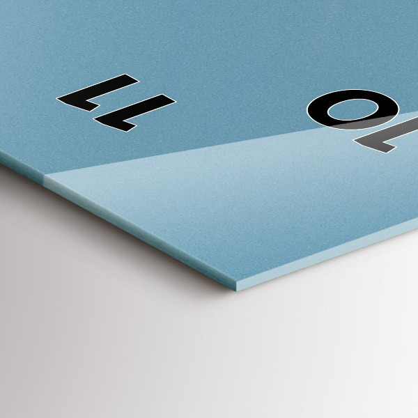 Reloj de cristal vertical Palmeras en Los Ángeles - espejomat.es