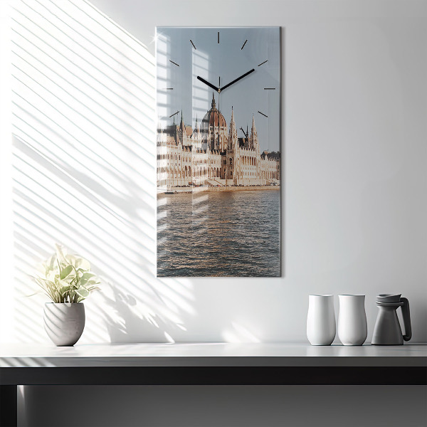 Reloj de vidrio vertical Parlamento en Budapest - espejomat.es