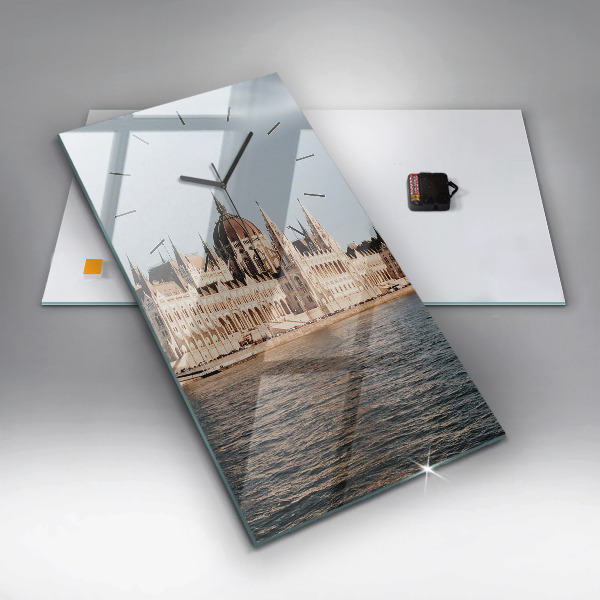 Reloj de vidrio vertical Parlamento en Budapest - espejomat.es