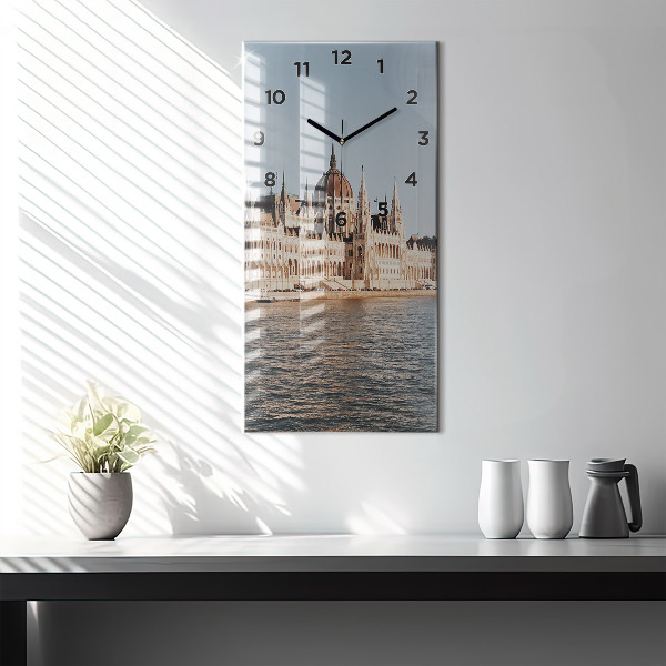 Reloj de vidrio vertical Parlamento en Budapest - espejomat.es