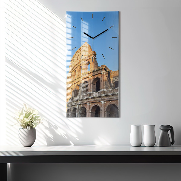 Reloj de cristal vertical Coliseo de Roma - espejomat.es
