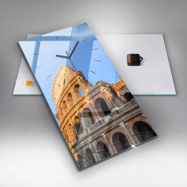 Reloj de cristal vertical Coliseo de Roma - espejomat.es