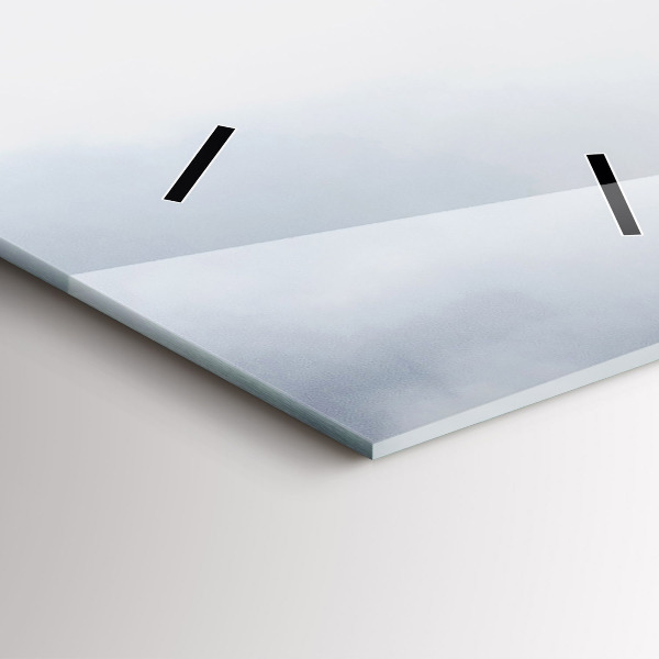 Reloj de vidrio vertical Rascacielos de Milán - espejomat.es