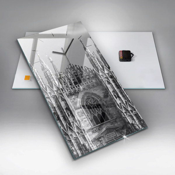 Reloj de cristal vertical Catedral Duomo Di Milano - espejomat.es