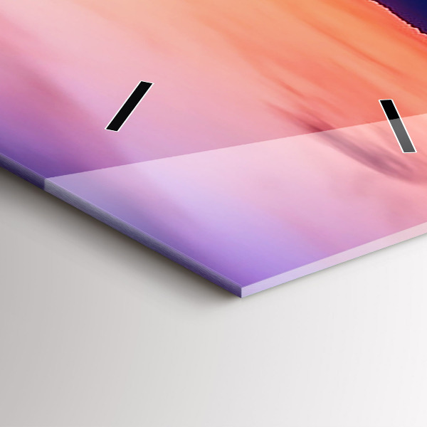 Reloj de cristal vertical Pie de foto - espejomat.es