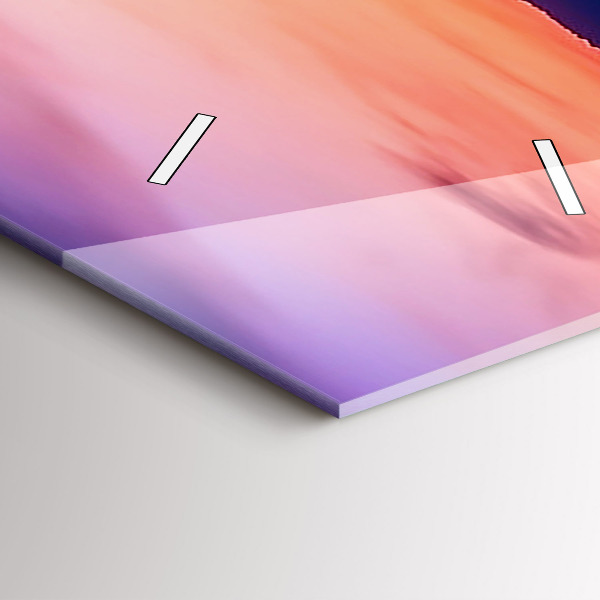 Reloj de cristal vertical Pie de foto - espejomat.es