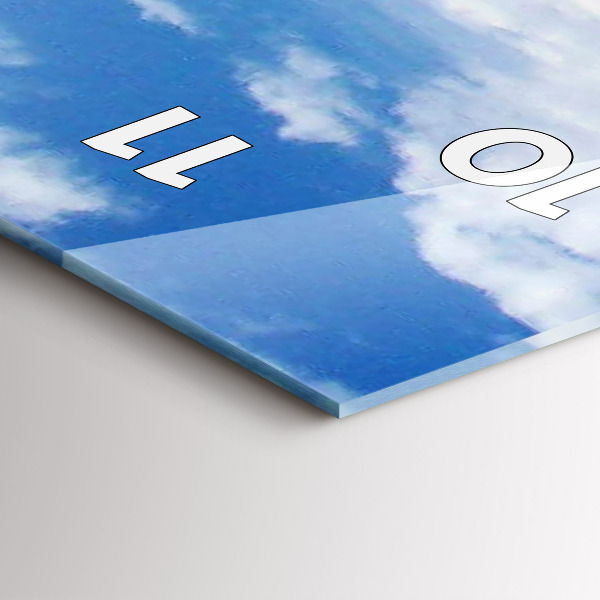 Reloj de cristal vertical Embarcación hundida - espejomat.es