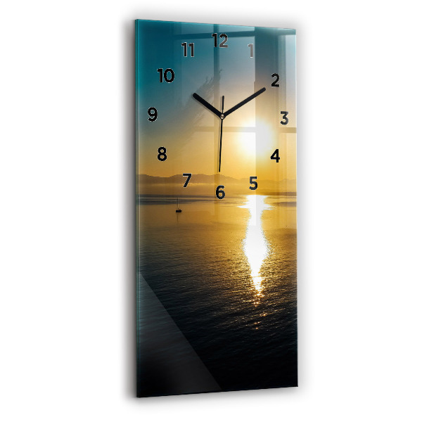Reloj vertical Paisaje al amanecer - espejomat.es