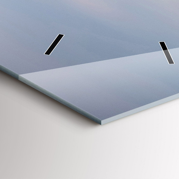 Reloj de vidrio vertical Montaña cubierta de nieve - espejomat.es