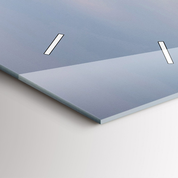 Reloj de vidrio vertical Montaña cubierta de nieve - espejomat.es