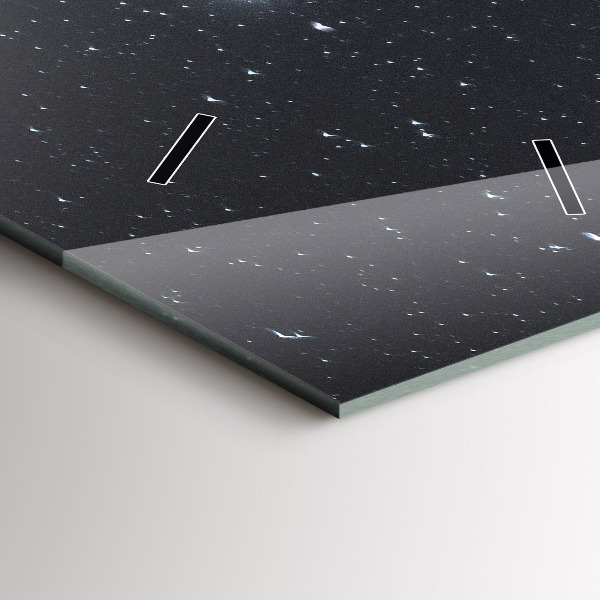 Reloj de cristal vertical Montaña bajo las estrellas - espejomat.es