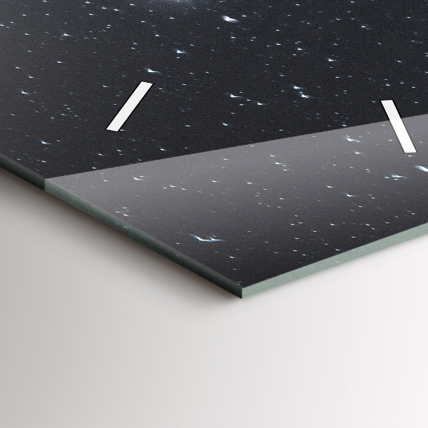 Reloj de cristal vertical Montaña bajo las estrellas - espejomat.es