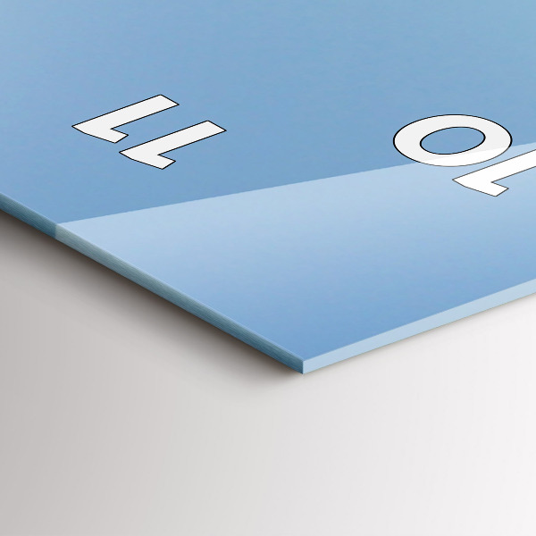 Reloj de cristal vertical Ruta 66 en EEUU - espejomat.es