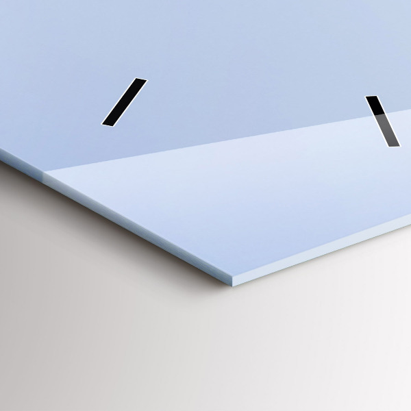 Reloj de cristal vertical Montañas junto al océano - espejomat.es