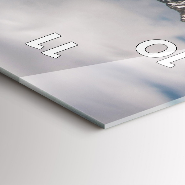 Reloj de cristal vertical Altos Tatras en Eslovaquia - espejomat.es