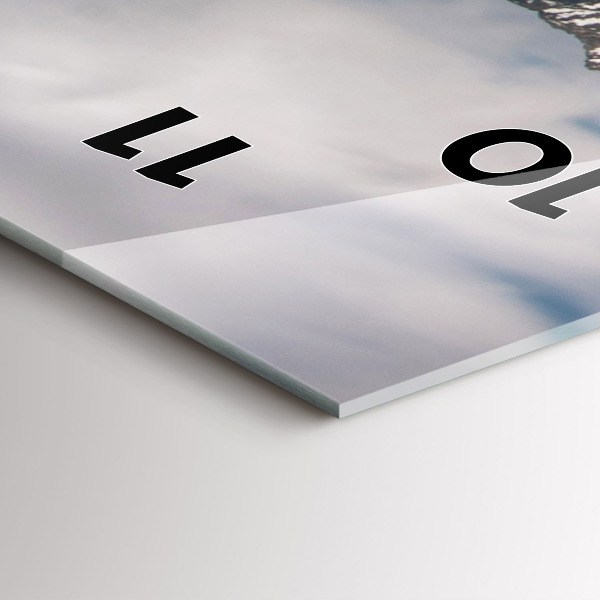 Reloj de cristal vertical Altos Tatras en Eslovaquia - espejomat.es