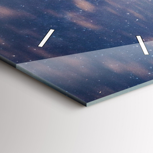 Reloj de cristal vertical Montañas al atardecer - espejomat.es