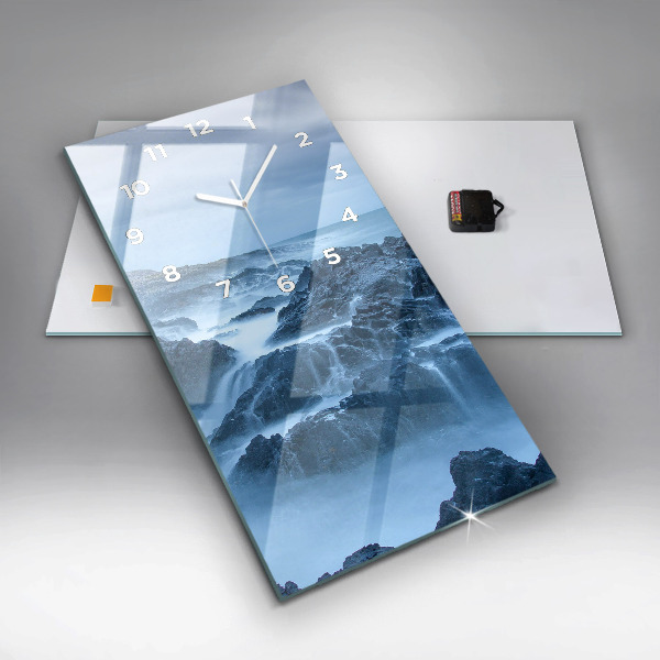 Reloj de vidrio vertical Faro - espejomat.es